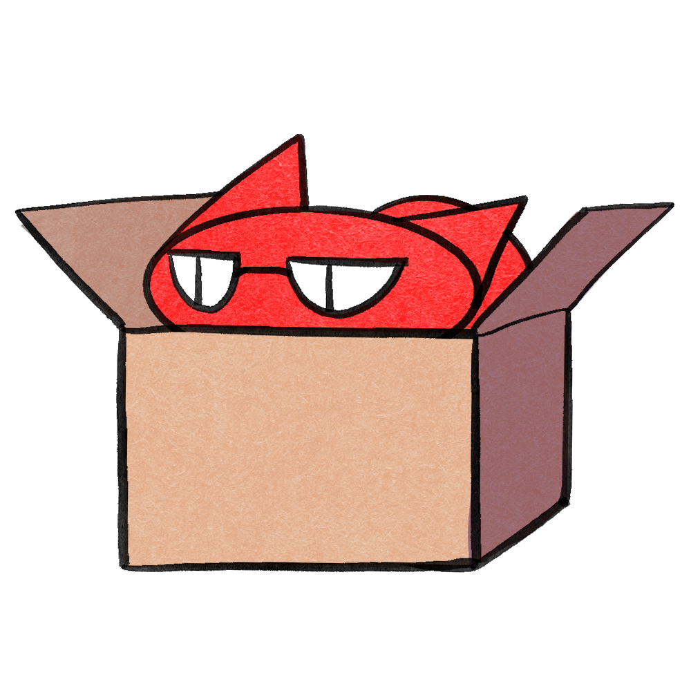 Awr The Red Cat cozy static sticker